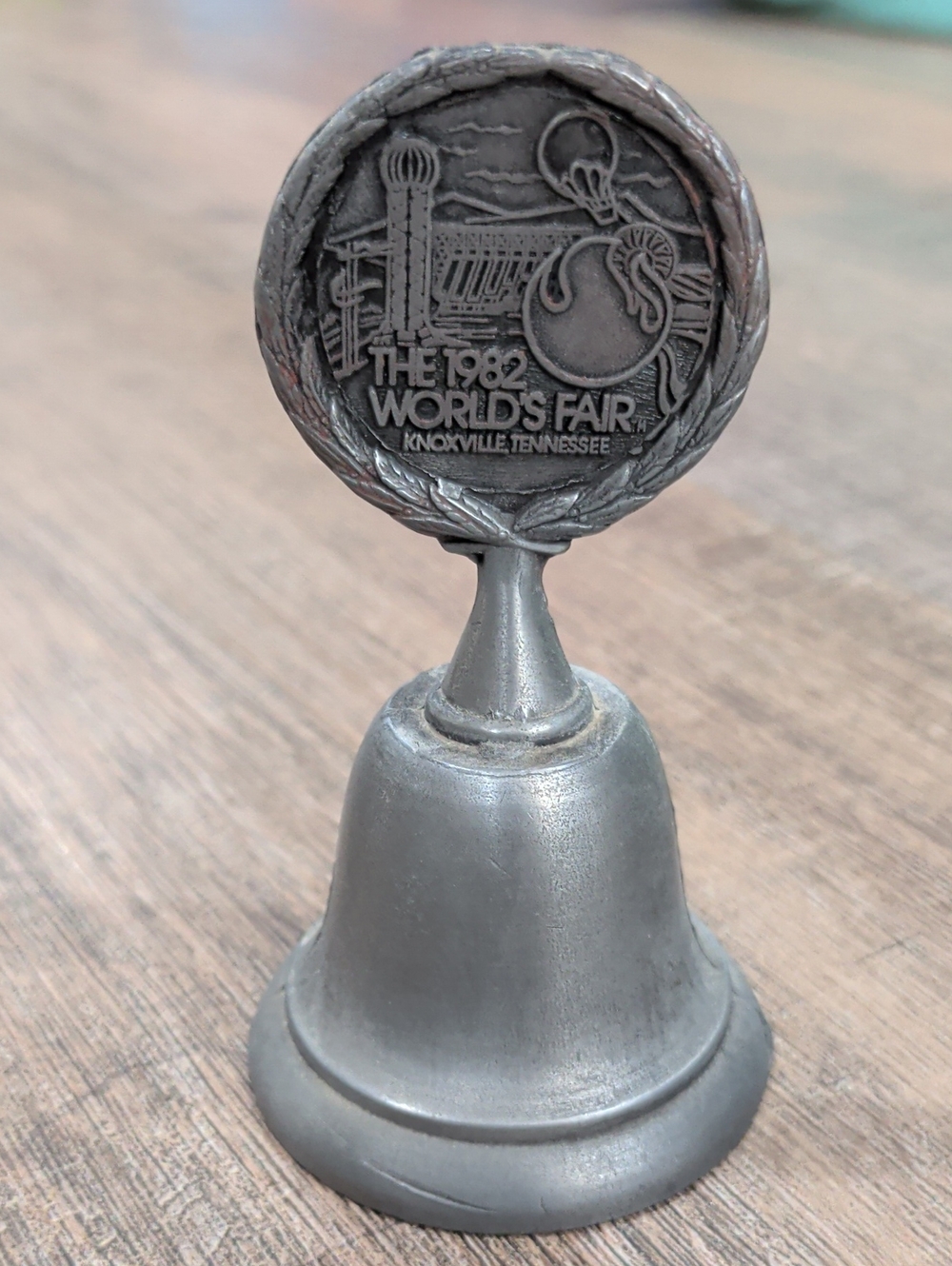 1982 World's Fair Knoxville Souvenir Pewter Bell